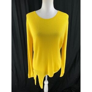 Neiman Marcus Womens L The Cashmere Collection Waist Tie Silk Cashmere Wool Knit